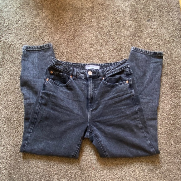 Grey High-Waisted Denim Jean - Picture 2 of 4